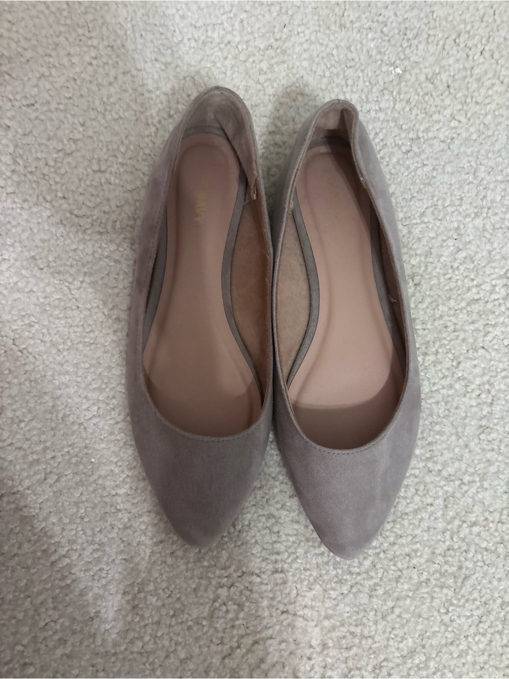 Women’s Taupe Pointed-Toe Ballet Flats - Classic Everyday Slip-On